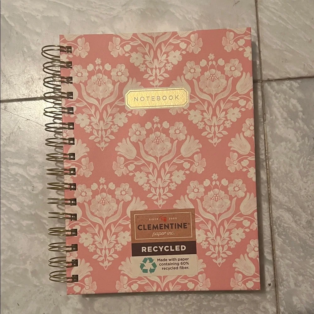 Clementine Pink Floral Notebook